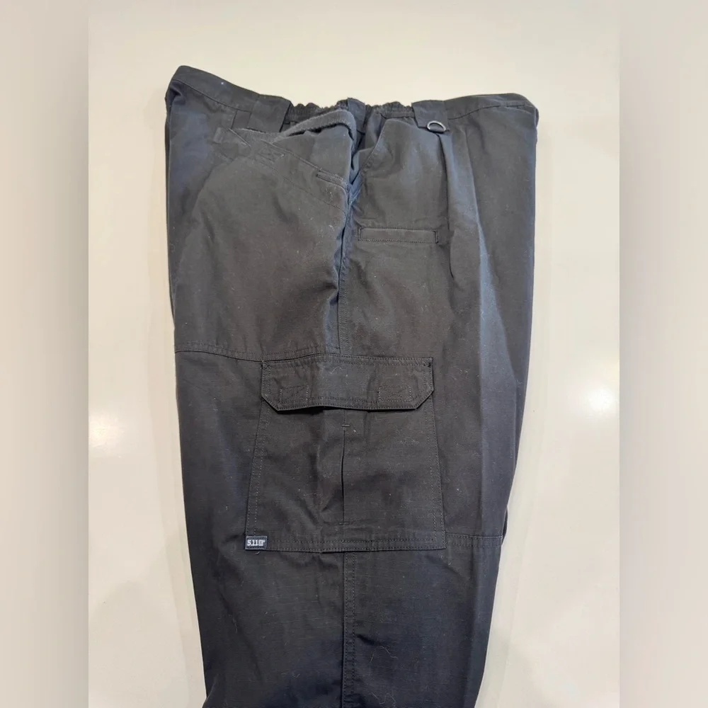 5.11 Tactical Taclite Pro Pants Men's 44x32(42) Black Ripstop Cargo Outdoor - Picture 3 of 11